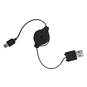 Retractable USB auf Mini-USB-Datenkabel (74cm Länge)