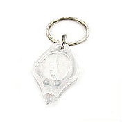 White Flashlight Keychain 22000mcd
