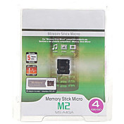 Memory Stick Micro M2 tarjeta de memoria flash con adaptador pro duo (4 GB)