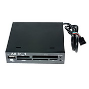 3,5 "all-in-1 USB 2.0 interne lecteur de carte + port usb (noir)