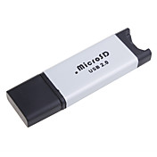 aluminium usb micro sd / tf lecteur de carte (d'argent)