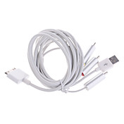 premium composiet av + USB-synchronisatiekabel oplaadkabel voor iPod / iPhone 2G/3G 2.2.1