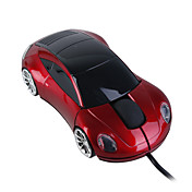 Sportwagen-Stil usb optische kabelgebundene Maus (rot)