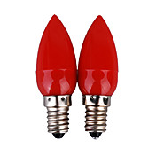 E14 Red Light LED Candle Bulb (220V, 2-Pack)