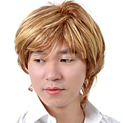 Capless Short High Quality Synthetic Blonde Straight Men Hair Wig 0463-460