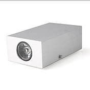 2W LED Wall Light - Square Shape (Aluminum Finish)