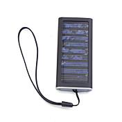 Caricatore portatile AC USB ad energia solare per cellulari/PDA/MP3/MP4 - Nero