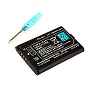 reemplazo de baterías recargables (1300mAh) con un destornillador para Nintendo 3DS