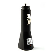 do cigarro do carro adaptador usb powered carregador / lanterna com preto
