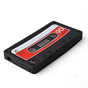 Custodia in silicone a forma di cassetta per iTouch 4 - Nero