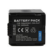 CGA-DU21 7.4V 2400mAh compatible con el paquete de baterías de Panasonic PV GS120 y más