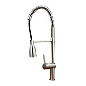 Contemporary Nickel Brushed Finish Kitchen Faucet