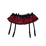4 Straps Sexy Milk Fiber With Leopard Print Garter Skirt Party Garters