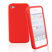 Case em Silicone para iPhone 4 (Cor Aleatória)