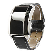 stilvolle rote LED Armbanduhr mit Anzeige - schwarz