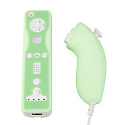 capa de silicone de proteção / pele para Nintendo Wii / u Wii Remote e Nunchuk / verde (bcm033)