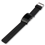 morbido orologio bracciale colorato led - nero