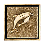 dreno de assoalho antigo de bronze (1018-LK-6040)