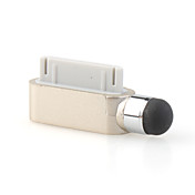 pantalla táctil pluma lápiz táctil para iPad, iPhone con anti-polvo de enchufe (de oro)
