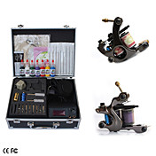 complete set tattoo kits met twee pistolen superieure lcd voeding en inkt 8 * 15ml