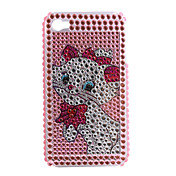 caso pvc com tampa de proteção jóia para iphone4