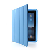 cartone sonno di quattro volte / caso di sveglia per ipad 2 (blu)