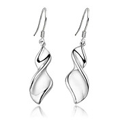 Chic 925 Sterling Silver With Platinum Plating Earrings