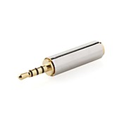 vergulde 3,5 mm vrouwelijk naar 2.5mm male converter