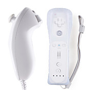 Remote and Nunchuk Controller + Case for Wii/Wii U (White)