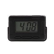 reloj electrónico del automóvil con luz de fondo azul - negro - z-2004a