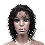 Lace Front And Machine Made Wefts At Back Deep Wave 12" Indian Remy Hair - 26 Colors To Choose
