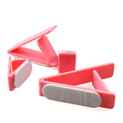 Triangle Designed Cord Ring Plastic Clamp for Cable - Pink