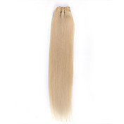 100% indian remy hair 20 "machine gemaakt lichte kleur rechte inslag-26 kleuren om uit te kiezen
