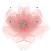chiffon con fiore da sposa da sposa strass / copricapo