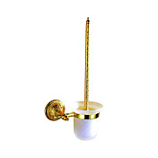 Toilet brush rack,Brass,Golden finish
