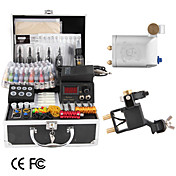 Tattoo Kit With 2 Rotary Machines LCD Power Supply and 40 Color Ink