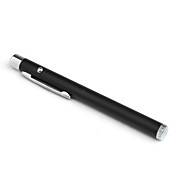 en acier inoxydable 5mW pointeur laser rouge stylo - noir (2 piles AAA, non inclus)