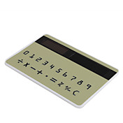 nuovo mini sottile carta di credito tascabile calcolatrice solare di potenza - verde militare