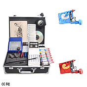 2 tatuaje kit rotatorio de la máquina con doble salida Power LCD y 7 de tinta * 15ml