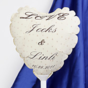 Personalized Heart-shaped Wedding Balloon - "LOVE" Dots