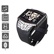 ultra tynn - 1,5 tommers klokke mobiltelefon (quadband, mp3 mp4-spiller, vanntett)