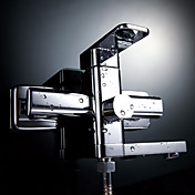 Morden Single Handle Wall Mount Solid Brass Shower Faucet (Chrome Finish)