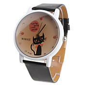 Frauen Analog Quarz Armbanduhren (schwarz)