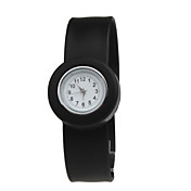 impermeable cinta de cuarzo de los niños reloj pulsera con la banda de negro