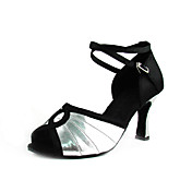 Satin/Leatherette Upper Women's Dance Shoes High Heel Ballroom Latin Shoes