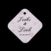gepersonaliseerd voor labels - roze klaver (set van 36)