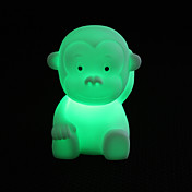 bonito macaco luz da noite em forma de LED colorido (3xlr44)