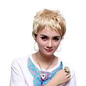 Capless Short Top Grade Quality Synthetic Cream Natural Wave Hair Wig