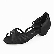 Satin Upper Dance Shoes Ballroom Latin Shoes for Women and Kids More Colors