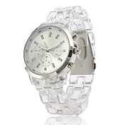 Plastic Band Quartz Wrist Watch For Women